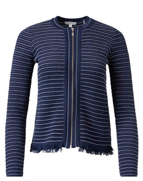 Product image - Kinross - Navy and White Striped Cotton Jacket