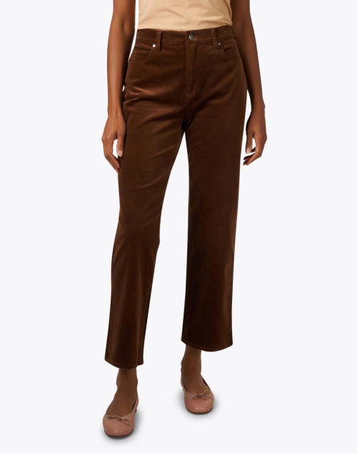Front image - Eileen Fisher - Auburn Corduroy Straight Ankle Pant