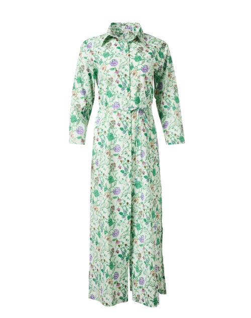 Product image - Pomegranate - Mila Green Floral Shirt Dress 