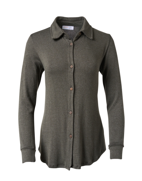 Product image - Southcott - Eastdale Dark Green Cotton Modal Top