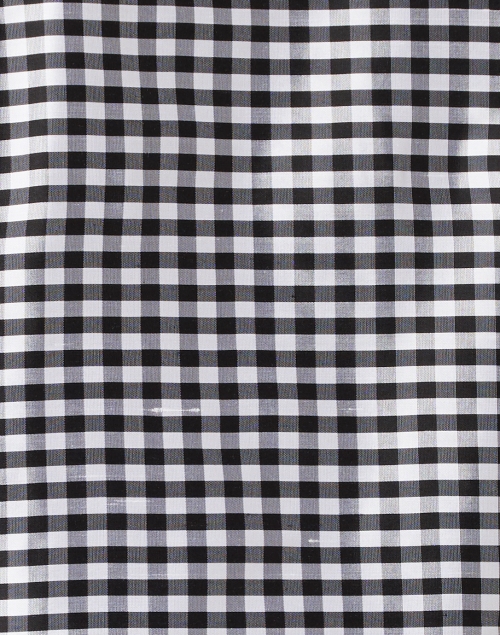 Fabric image - Connie Roberson - Celine Black and White Check Silk Shirt