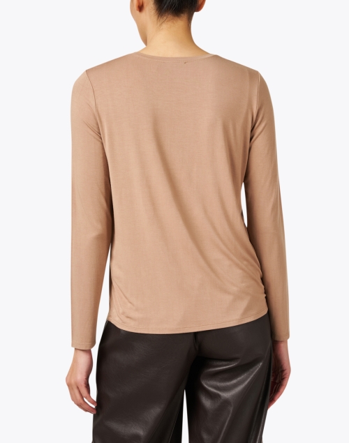 Back image - Repeat Cashmere - Camel Cotton Jersey Top