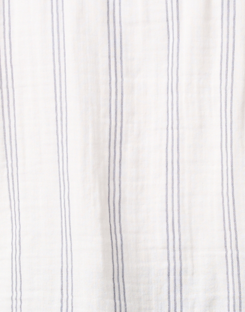 Fabric image - CP Shades - Ramona White Striped Cotton Gauze Shirt