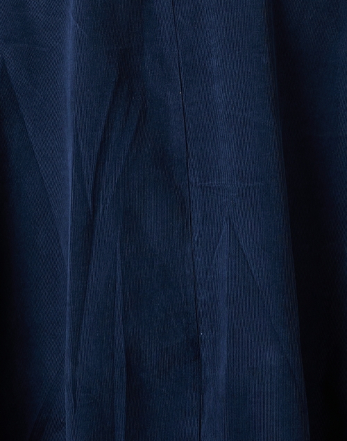 Fabric image - Rosso35 - Navy Corduroy Shirt Dress