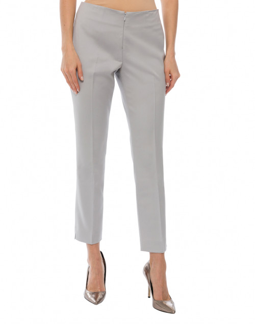 Front image - Peace of Cloth - Jerry Silver Stretch Sateen Pant