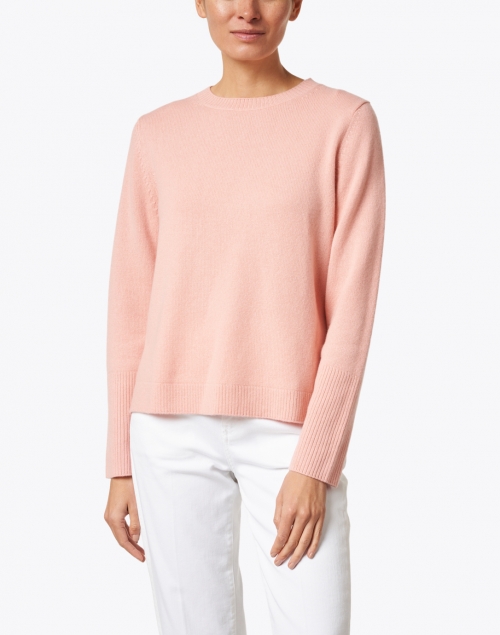 Front image - Chinti and Parker - Rose Pink Cashmere Sweater