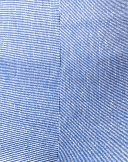 Fabric image - Piazza Sempione - Blue Linen Cotton Flare Pant