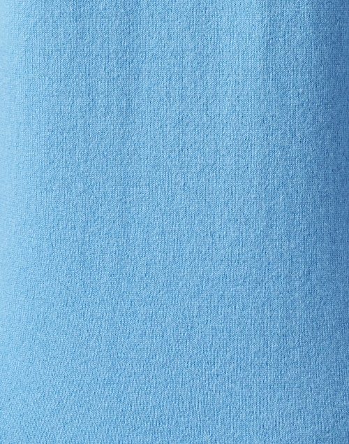 Fabric image - Kinross - Blue Cashmere Split Neck Sweater