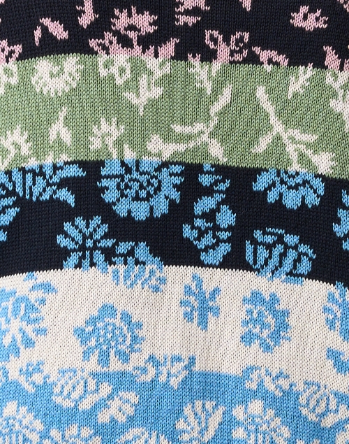 Fabric image - Weekend Max Mara - Fleres Multi Floral Stripe Sweater 