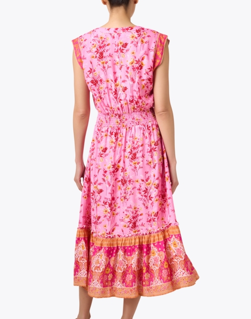 Back image - Walker & Wade - Allison Pink Floral Print Dress