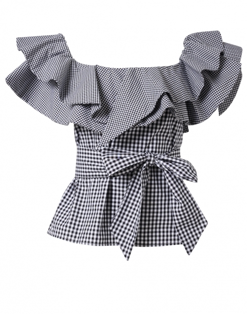 Product image - Chloe Kristyn - Michelle Black and White Check Cotton Top