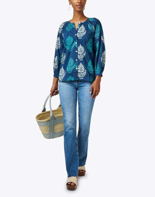 Look image - Bell - Courtney Navy Print Blouse