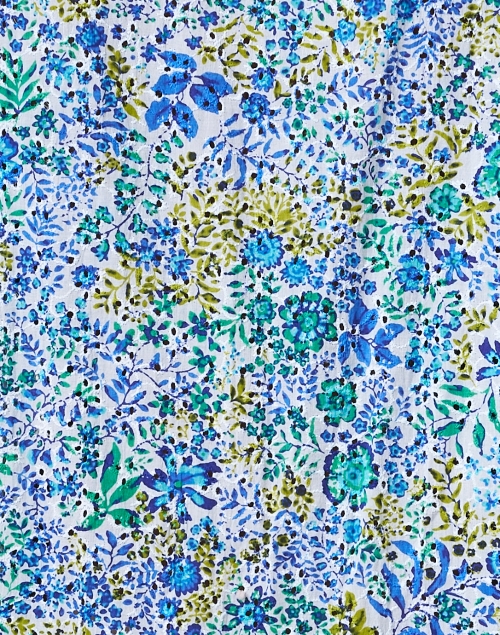 Fabric image - Poupette St Barth - Tesorino Blue Floral Dress