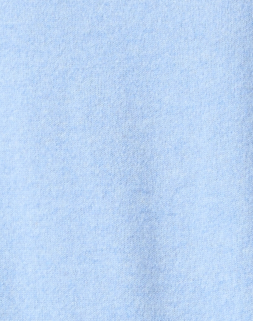 Fabric image - White + Warren - Blue Cashmere V-Neck Sweater