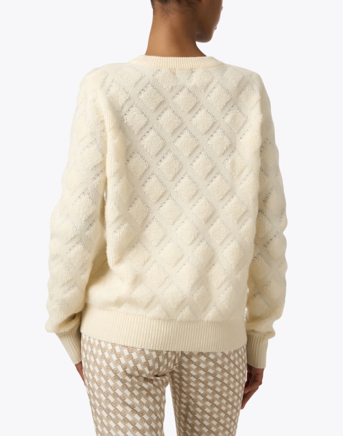 Back image - Madeleine Thompson - Luciana Cream Wool Cashmere Sweater
