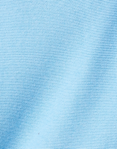 Fabric image - Kinross - Light Blue Garter Stitch Cotton Sweater