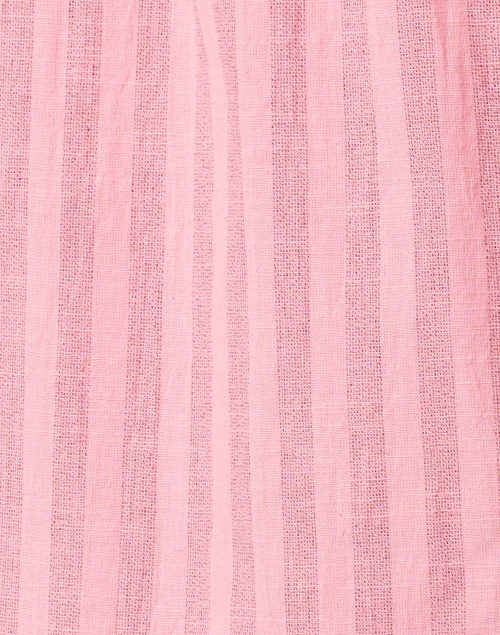 Fabric image - Roller Rabbit - Guy Pink Stripe Cotton Top