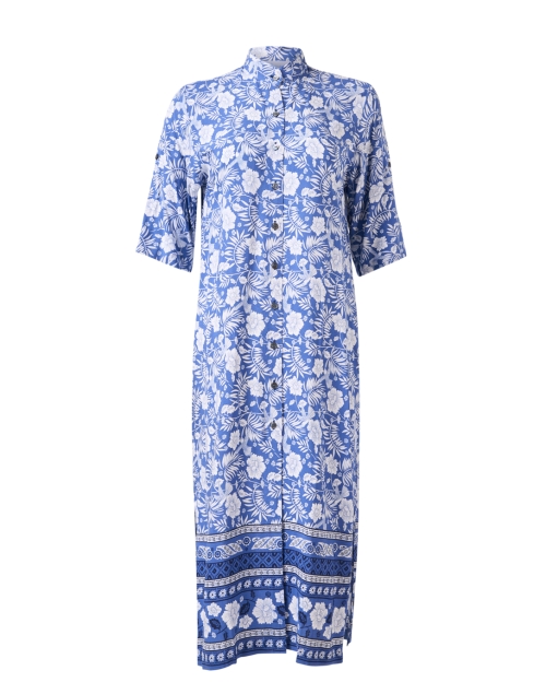 Product image - Walker & Wade - Day Break Blue Floral Print Shirt Dress