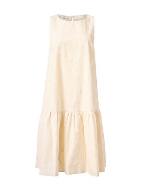Product image - Lafayette 148 New York - Ivory Geometric Textured Cotton Dress