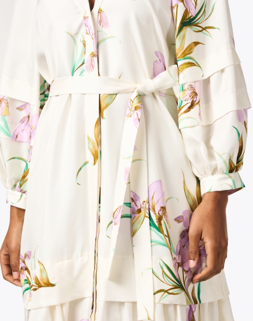 Extra_1 image - Kobi Halperin - Trace Ivory Floral Print Dress