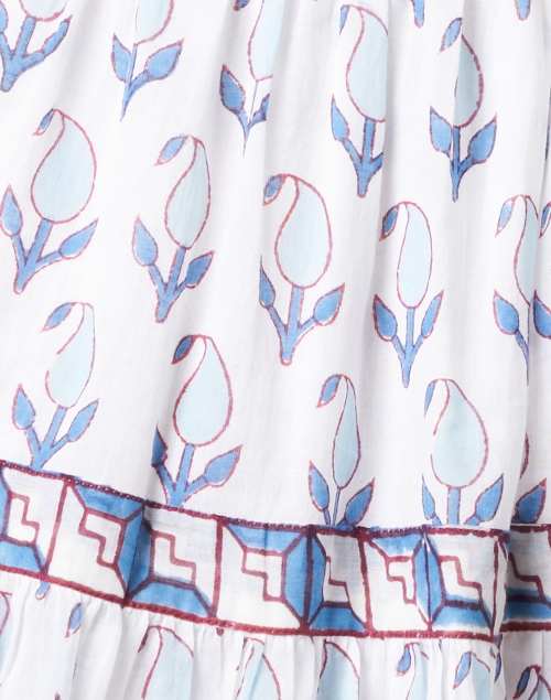 Fabric image - Oliphant - Tulip Blue Print Cotton Voile Dress
