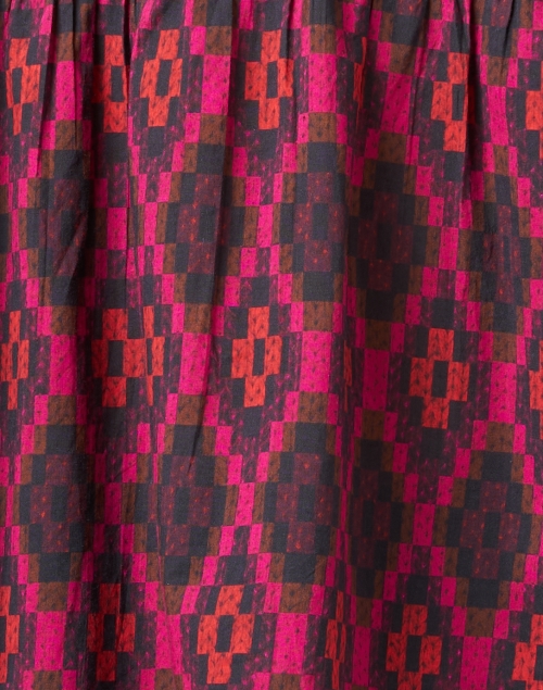 Fabric image - Ro's Garden -  Jeremy Magenta Multi Print Blouse