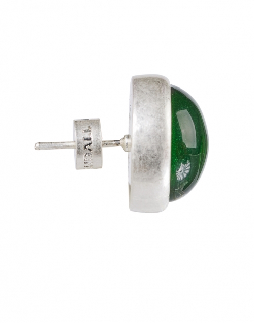 Back image - Loeffler Randall - Sea Green Silver Stud Earrings