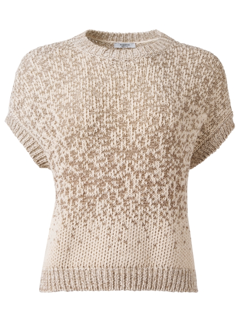 Product image - Peserico - Letter Beige Sequin Sweater