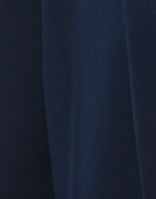 Fabric image - E.L.I. - Navy Ruched Sleeve Cotton Cardigan