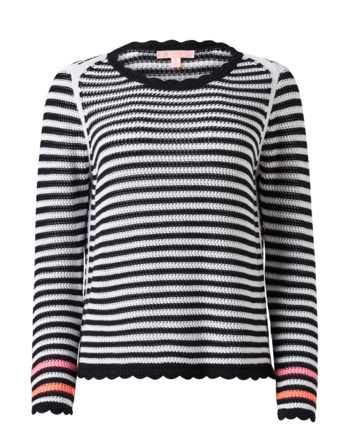 Product image - Lisa Todd - Black and White Striped Cotton Sweater