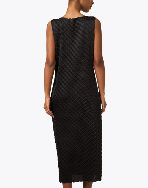 Back image - Lafayette 148 New York - Black Diamond Plisse Dress