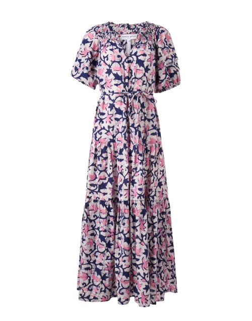 Product image - Apiece Apart - Uva Navy and Pink Print Cotton Dress