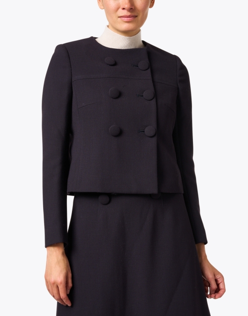 Front image - Jane - Ozzie Soft Black Wool Jacket