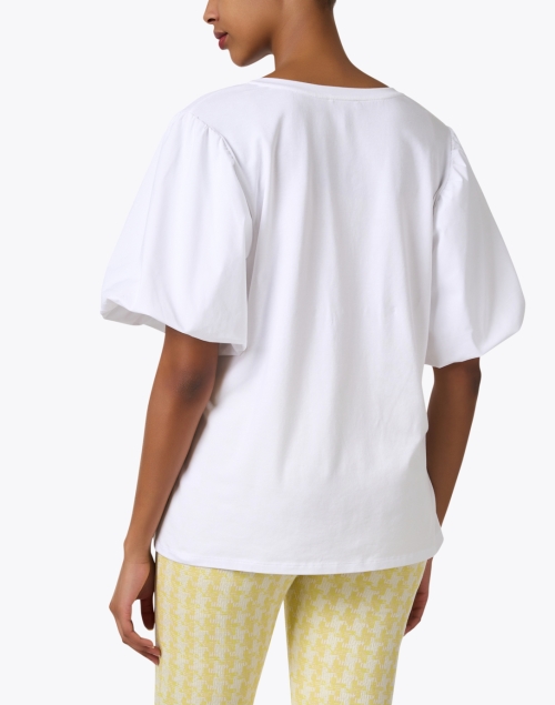 Back image - Hinson Wu - Kaitlyn White Cotton Blend Top