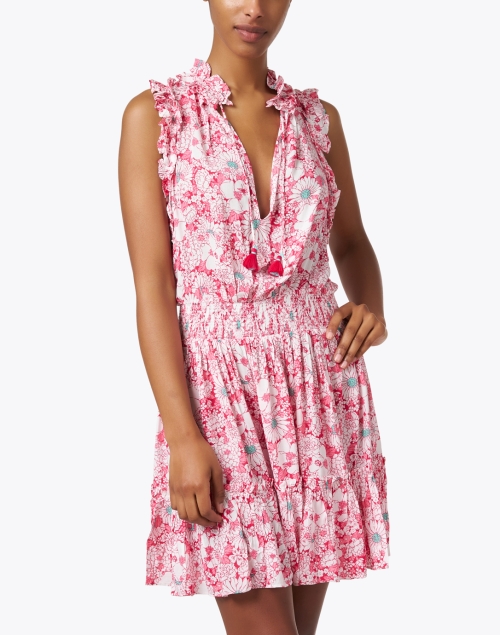 Front image - Poupette St Barth - Triny Pink Multi Print Dress
