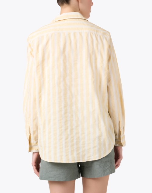 Back image - Frank & Eileen - Eileen Yellow Stripe Cotton Blouse