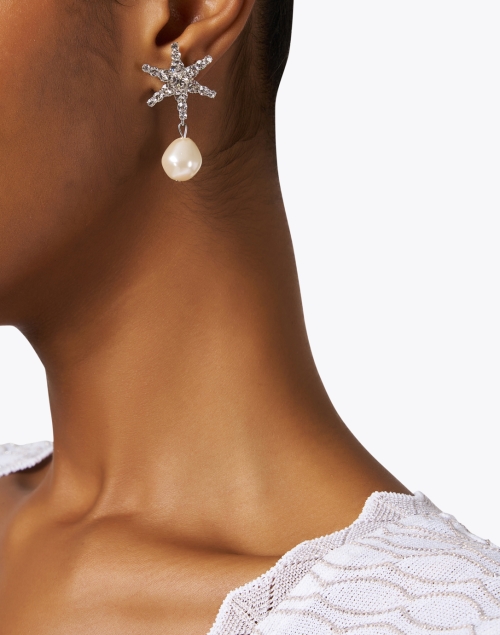 Look image - Jennifer Behr - Aruna Crystal Pearl Drop Earrings