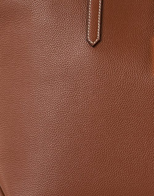 Fabric image - DeMellier - Tokyo Brown Grain Leather Tote Bag
