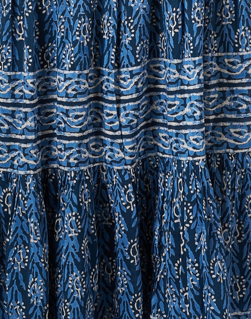 Fabric image - Bell - Charlotte Blue Maxi Dress