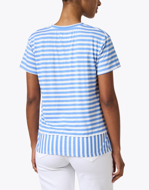 Back image - Southcott - Carnation Blue and White Striped Top