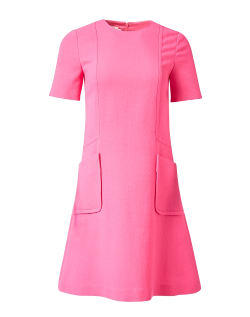 Product image - Jane - Pia Pink Wool Crepe Shift Dress