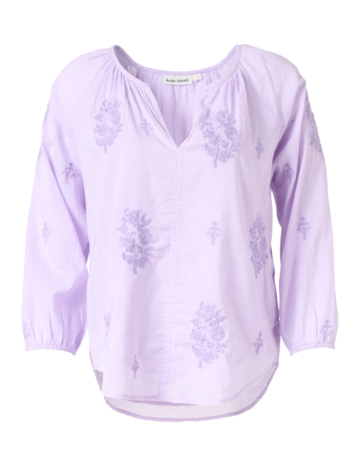 Product image - Roller Rabbit - Malm Lavender Embroidered Top