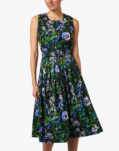 Front image - Samantha Sung - Florence Blue Multi Floral Print Dress