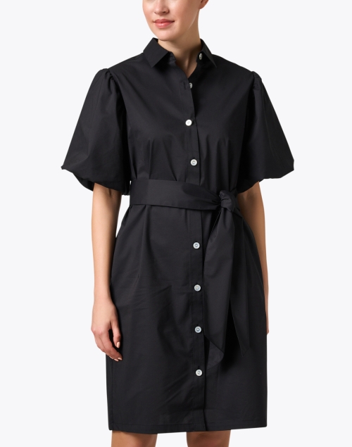 Front image - Hinson Wu - Angelina Black Shirt Dress