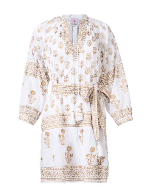 Product image - Bella Tu - Ophelia White and Gold Print Dress