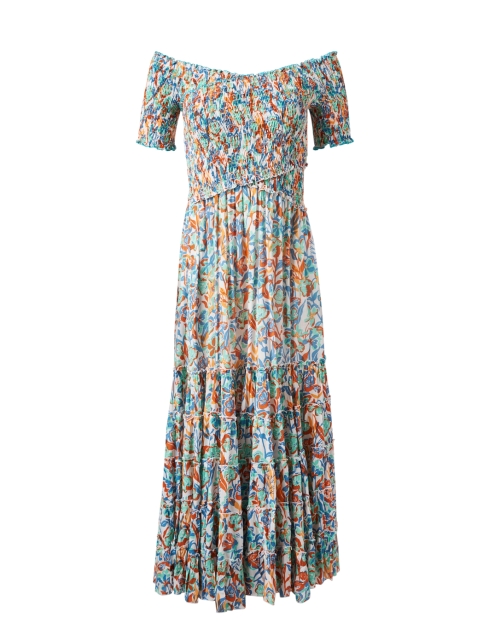 Product image - Poupette St Barth - Soledad Multi Print Smocked Cotton Dress