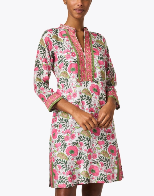 Front image - Bella Tu - Pink Print Tunic Dress