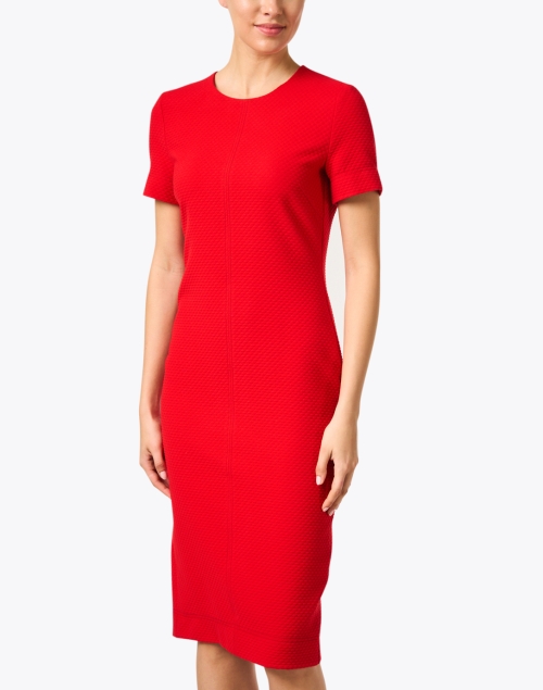 Front image - BOSS Hugo Boss - Dixetta Red Sheath Dress