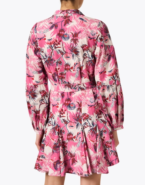 Back image - Chufy - Ushi Pink Print Mini Dress
