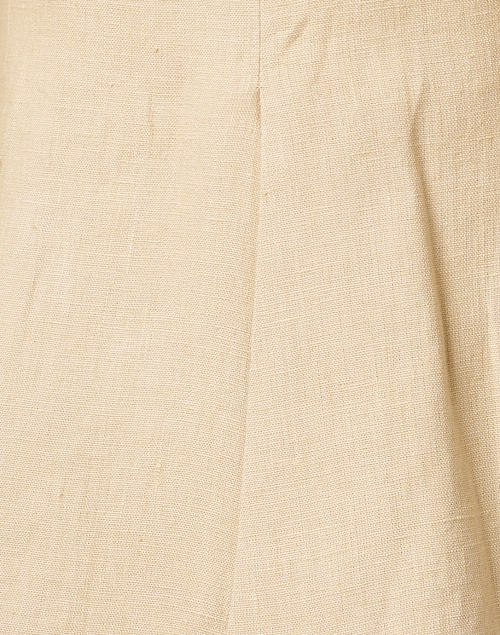 Fabric image - T.ba - Beige Linen Swing Jacket